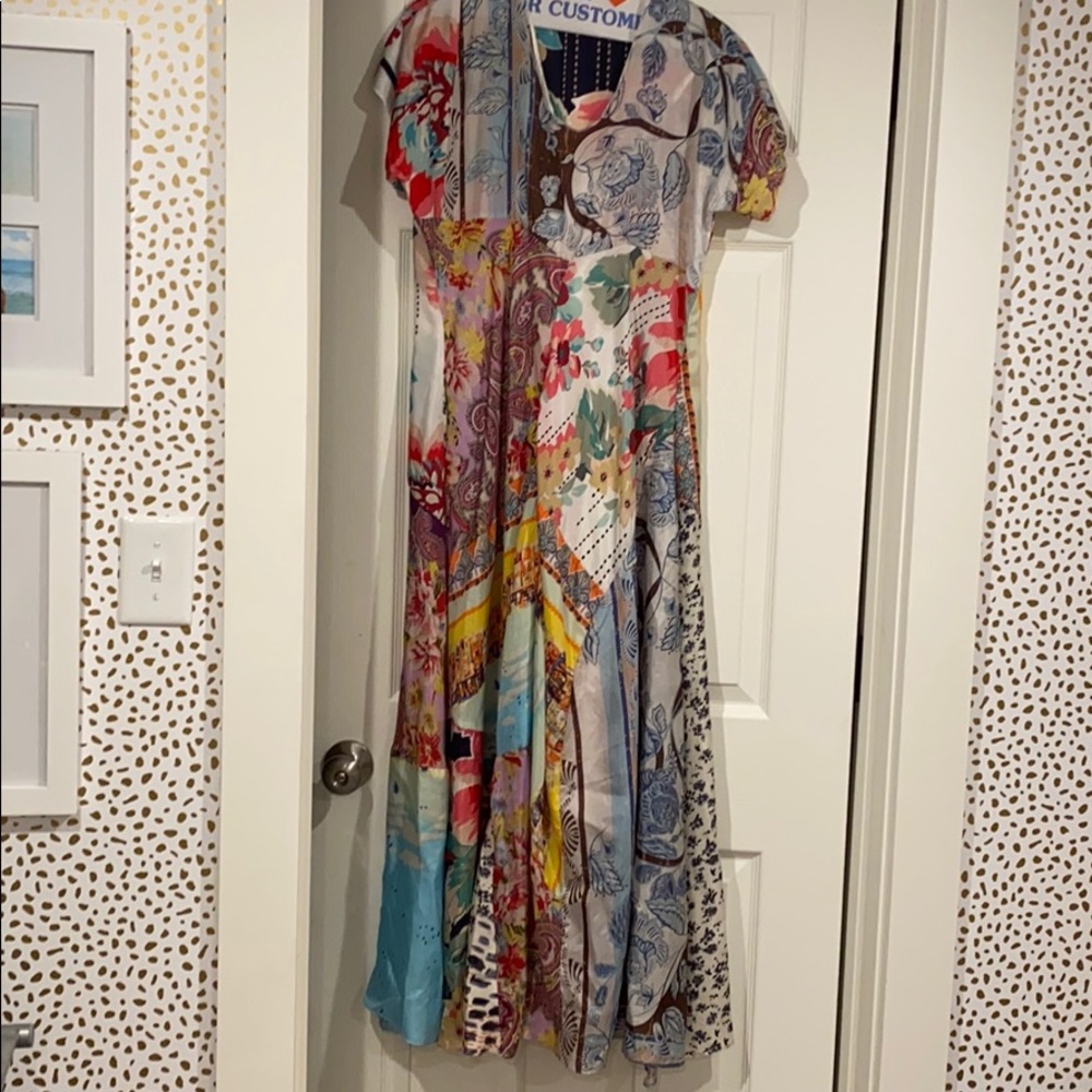 Johnny Was silk maxi dress